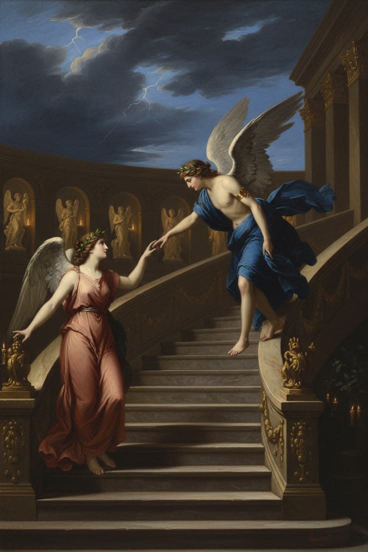 Psyché and Eros — a meeting in darkness
