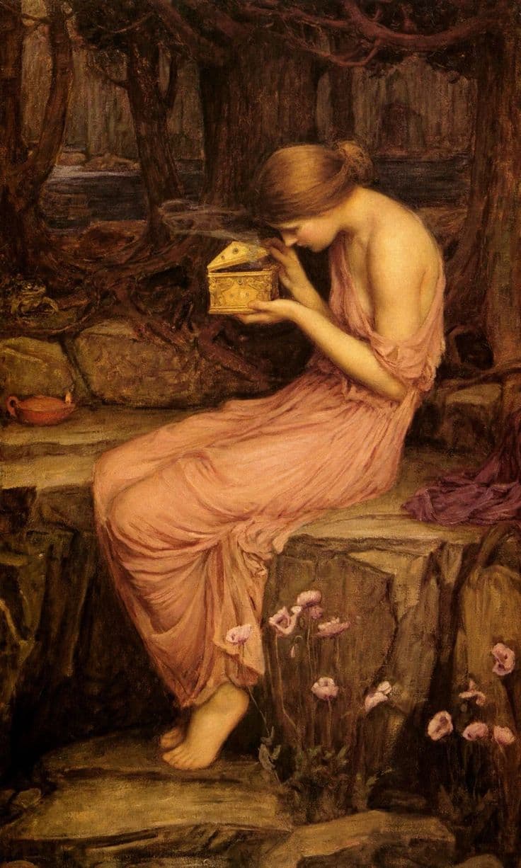 Psyché with the box of trials